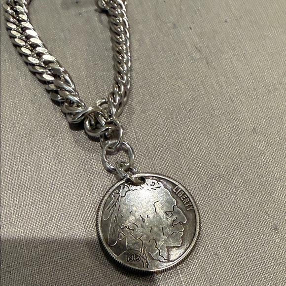 Silver Coin Charm Bracelet - Picture 5 of 5